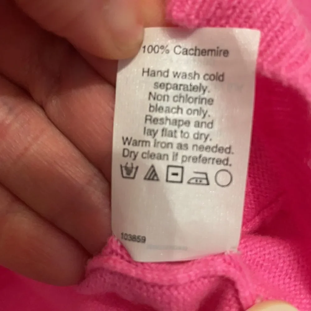 J Crew 100% Italian cashmere neon pink boyfriend cardigan sweater